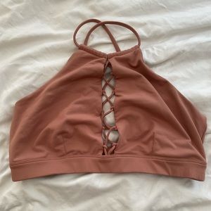 alo yoga criss cross sports bra sz L